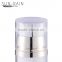 New design crystal clear special thick double wall square lotion bottle