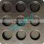 High quality aluminum alloy hamburger baking pans 30 cups/ round bread bakery tray