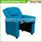 Contemporary Light Blue Kids Recliner with Cup Holder and Headrest