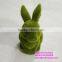 H080616 factory make green grass rabbit small plastic rabbits decorative easter rabbits