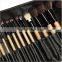 24 Pcs/Pro Cosmetic Makeup Brush Set wooden toiletry Kit best sale