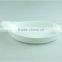 stocklot cheap Handle ceramic white ceramic oval bakeware