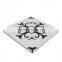 Natural white and black marble waterjet mozaik medallion