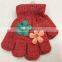 2014 Lovely knitted Girls winter glove