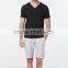 Factory OEM v-neck white t-shirts wholesale ,summer running men gym sexy short sleeve v neck t shirts
