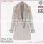 latest design elegant long style ladies woolen coat