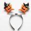 Colorful plastic Christmas ball design hair jewelry funny plastic elastic ball hairband for 2016 Christams Party gifts