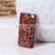 Resin & Shell Mosaic Dome Seals Cabochon Rectangle Coffee