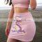 B30161A Newest hot product printed fashion A-line pencil Skirt