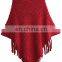 fashional pretty popular soft warm ladies knit poncho