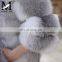 Real Fox Fur Jacket Fashionable Dyed Colour Real Fur Coat Wholesale