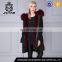 Woman fake fur parka korean style coat jacket,khaki fur lined parka