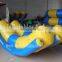 China PVC Tarpaulin Inflatable Flying Fish Tube / Inflatable Water Games Flying Banana Boat For Sea