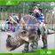 Kids amusement animatronic dinosaur ride walking happy rides on animal for sale