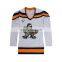 Embroidered logo Tackle Twill name and number high quality wite anaheim ducks ice hockey jersey for game