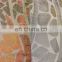 High Quality Printed Gold Lurex Silk Chiffon Fabric Metallic
