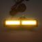 2-COB White Amber Yellow Light Emergency Suction Dash Windshield Warning Strobe Flashing LED Construction