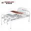 heavy duty 2 cranks manual hospital patient bed for old people's home