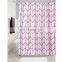 Simple pattern custom printed shower curtain weight 90gsm