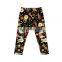 Girl Kids Baby Flower Printed Crushed Velvet Ripped Kids Baby Leggings