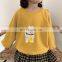 6827 Spring new custom kids girl cute t shirt cartoon printing shirt top