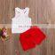 Sequin Short Boutique Kids Clothes Set Melon Printed Girls Wear Summer Outfits
