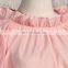 TWOTWINSTYLE Ruffles Patchwork Women's Shirt Stand Collar Puff Sleeve Perspective Loose Summer
