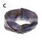 Women tie-dye Headband Girls Female Exercise Turban Headwear Bohemia Hairband 4Colors