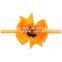 pumpkins Halloween Baby Girl Hair Bows Headbands orange black Toddler Infant Children Elastic Headwear headband 11*10cm