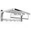 Bath fittings 304 stainless steel folding towel shelf bathroom modern wall mounted towel racks with hook