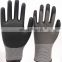13 Gauge Knitted Polyester Reinforced Thumb Foam Nitrile  Palm Coated Safety Work Gloves Oil Proof Hand Protection Gloves