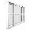 Australian standard high quality white tempered glass aluminum window