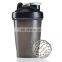 Latest Gym Protein Shaker Bottle 400ml with Metal Ball for Sports