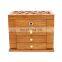 Solid wood fingerprint jewelry box password lock packing box  jewelry storage box