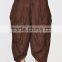 Indian Women Cotton Brown Color Dhoti Patiala Salwar Trouser Baggy Pants Ethnic Wear Casual Wear Traditional Wear Loose Fit Pant