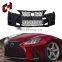 CH New Product Plastic Car Front Grille Grill Front Grille With Light Fit For Lexus IS 2012-2016 Upgrade to 2020