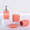 New 4pcs bathroom accessory set lotion dispenser ceramic bathroom set