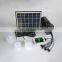 Solar Lighting System With Solar Panel LED Light Bulb And USB Ports Portable DC Home System Light Kit