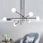 Nordic Minimalist LED Modern Geometric Line Pendant Lamp Personalized Creative Hanging Light For Living Room Bedroom