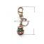 China Manufacture Wholesale Customized logo Love Heart shaped Keychain Sublimation Metal Keychain