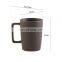 Clearance Sale In Bulk Cappuccino White Vertical Stripes Clay Tea Cup Coffee Carved English Alphabet Mugs Latte Cups For Gifts