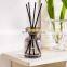Luxury 200Ml Wooden Lid Decorative Reed Diffuser Home Fragrance Glass Bottle Reed Diffuser With Sticks