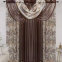 Ready luxury living room darkening noise reduction curtain hotel design custom wholesale window curtains with valance
