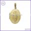 wholesale copper photo oval locket pendant