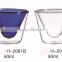 CE/EU/FDA/SGS/LFGB HANDBLOWN COLORED DOUBLE WALL COFFEE GLASS CUP