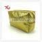 Gold cosmetic bag