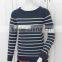 7GG stripe knitted wear casual women pullover sweater