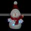 The fine mini led ceramic snowman night light for christmas decoration