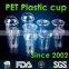 Customized Cheap 16oz PP Clear Disposable Plastic Juice Cup With Lid