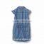 2016 baby dress sleeveless child denim princess Girls' Chambray baby jump suit one piece dress